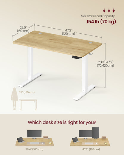 Electric Standing Desk, Height Adjustable Desk, Sedentary Reminder - image 28