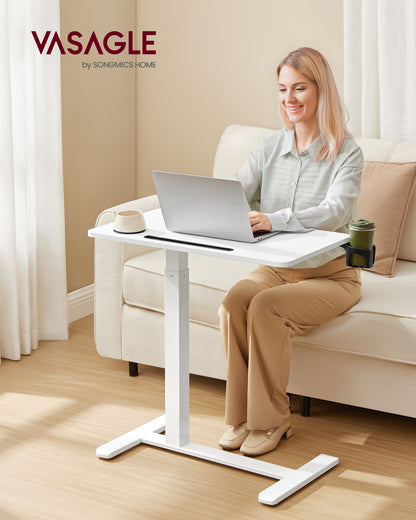 Small Standing Desk with Wheels, Mobile Height Adjustable Stand Up Desk - image 2