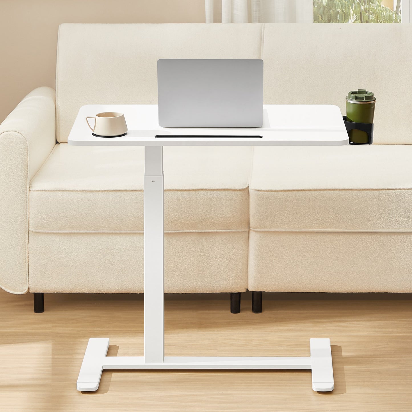 Small Standing Desk with Wheels, Mobile Height Adjustable Stand Up Desk - image 7