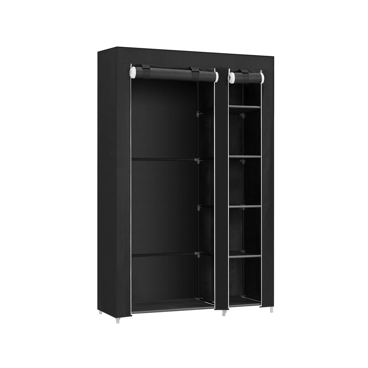 Black Folding Fabric Wardrobe