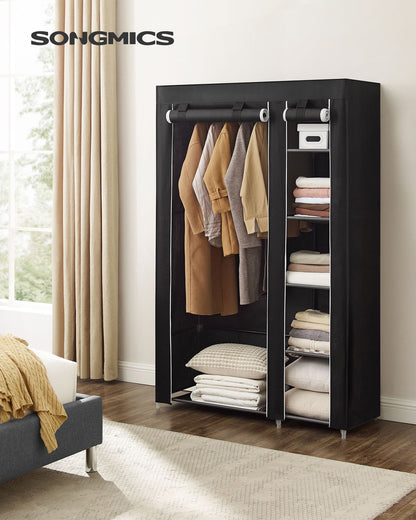 Black Folding Fabric Wardrobe