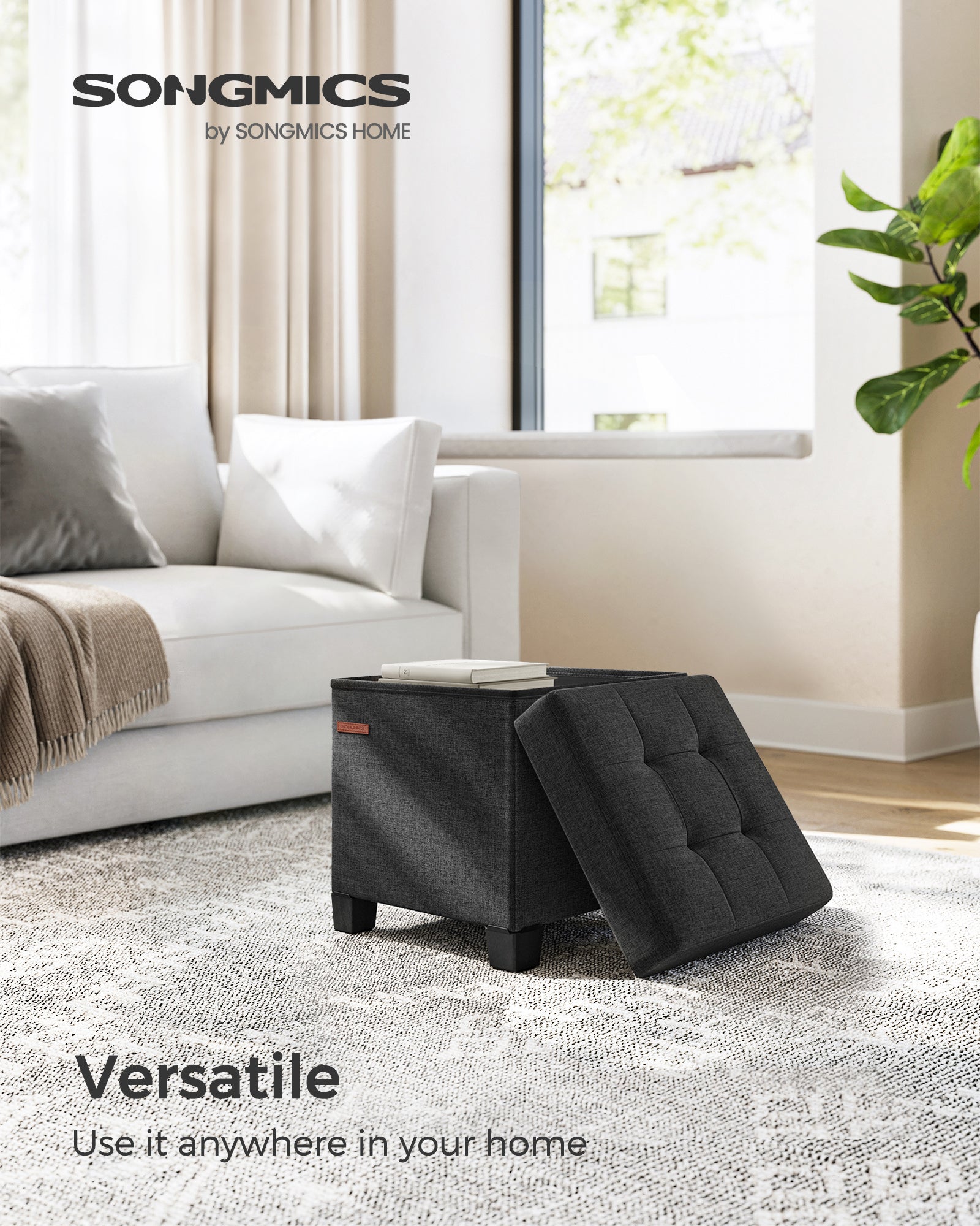 Small Ottoman Foot Rest with Legs - image 2