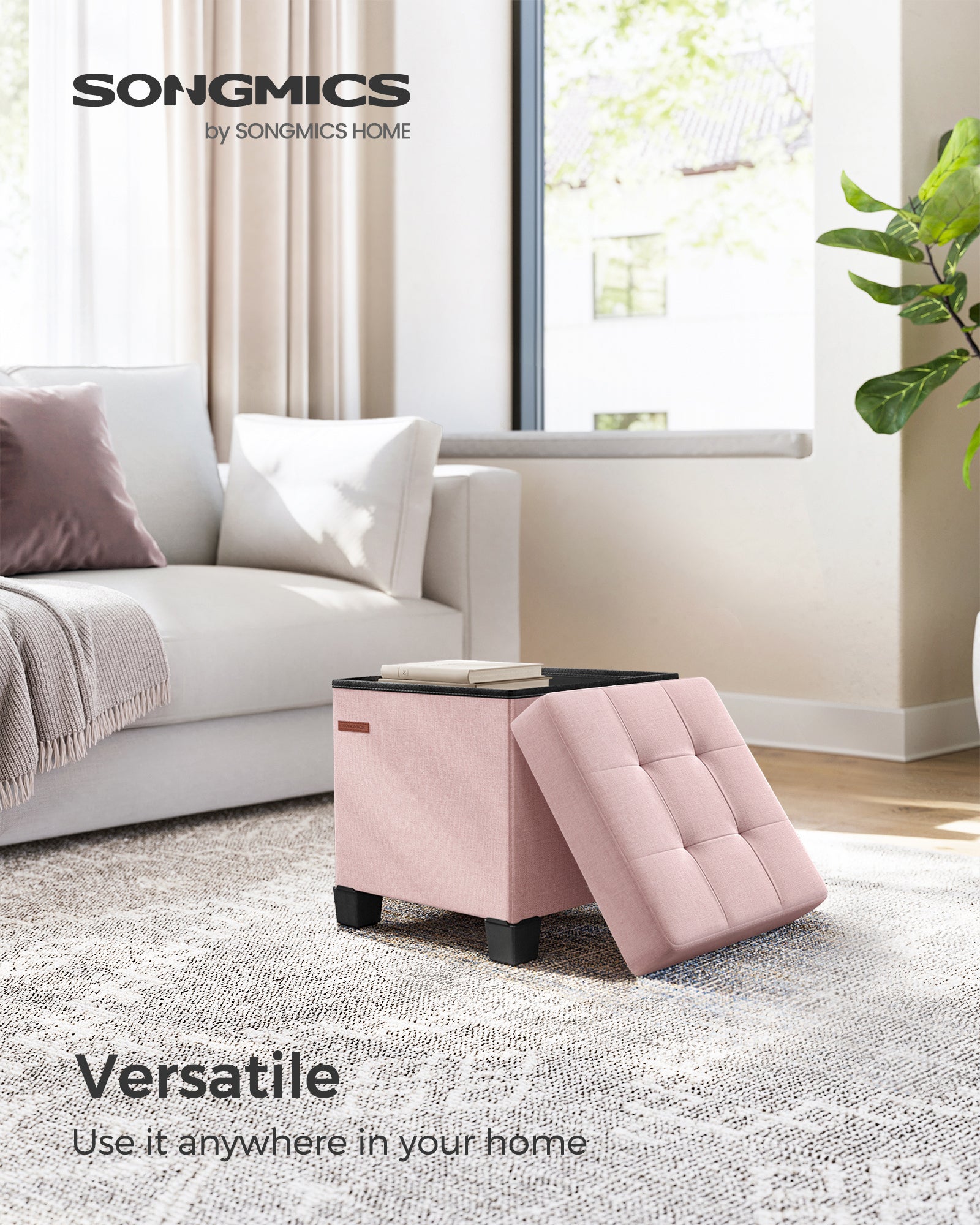 Small Ottoman Foot Rest with Legs - image 8