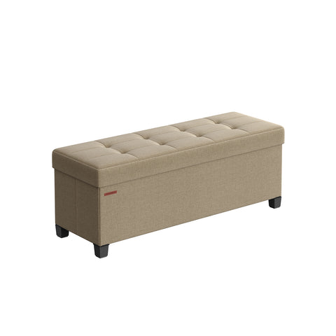 43" Wide Small Storage Ottoman with Legs