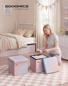 Folding Storage Ottoman Bench - image 11