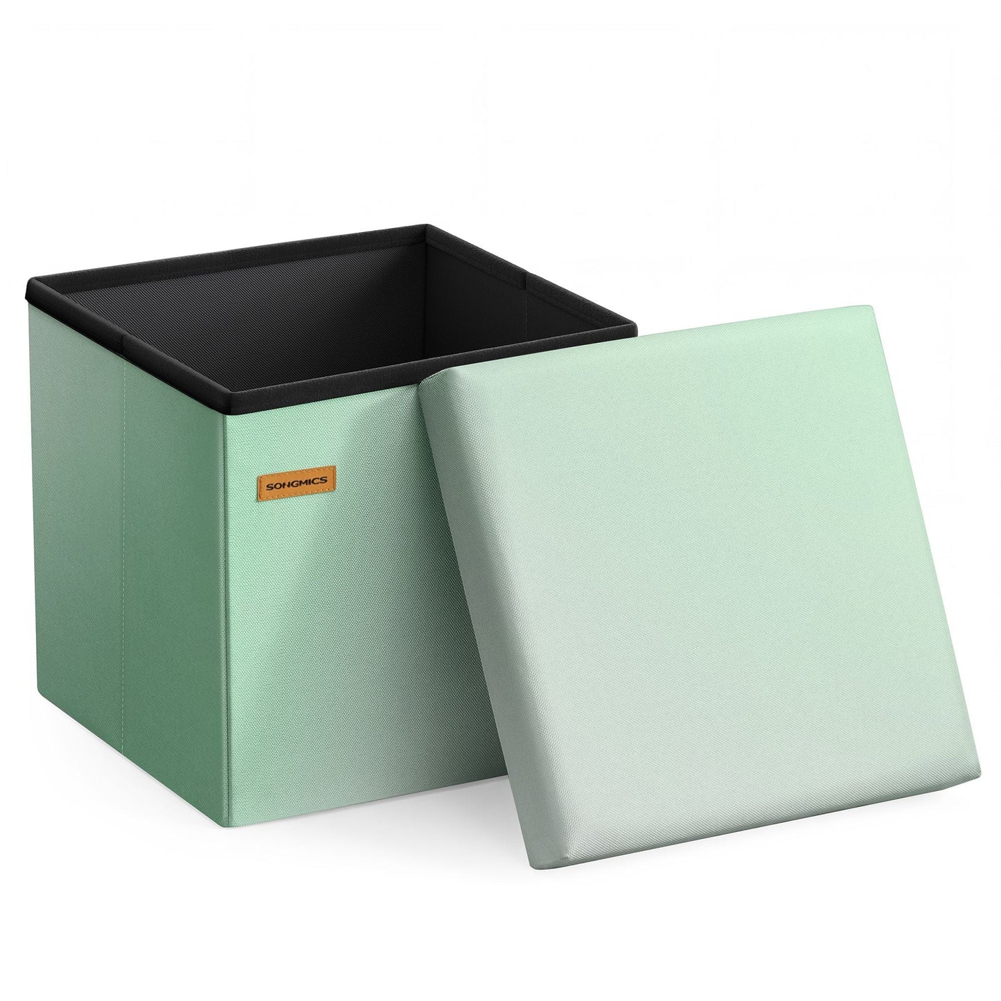 Folding Storage Ottoman Bench - image 12
