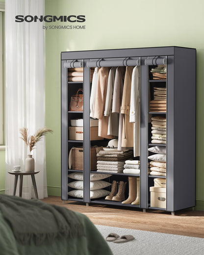 Closet Wardrobe with Non-Woven Fabric Cover - image 2