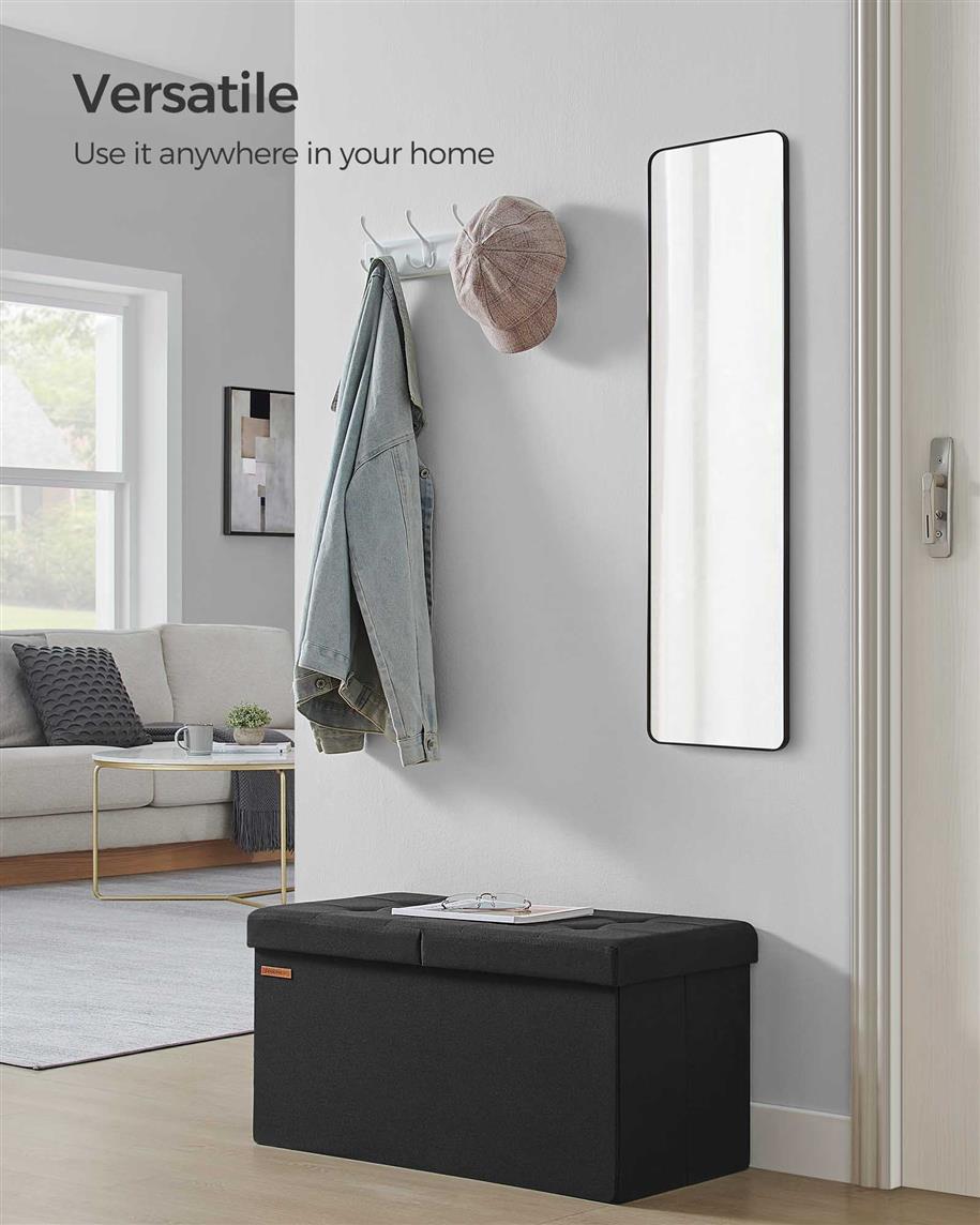 Foldable Storage Ottoman - HWLEXTRA 