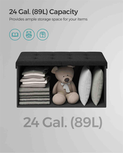 Foldable Storage Ottoman - HWLEXTRA 