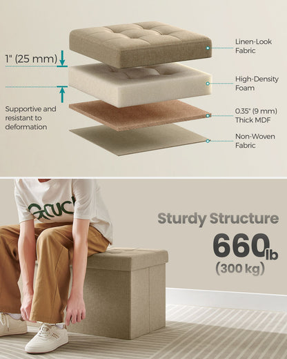 Storage Ottoman with Flipping Lid - image 19