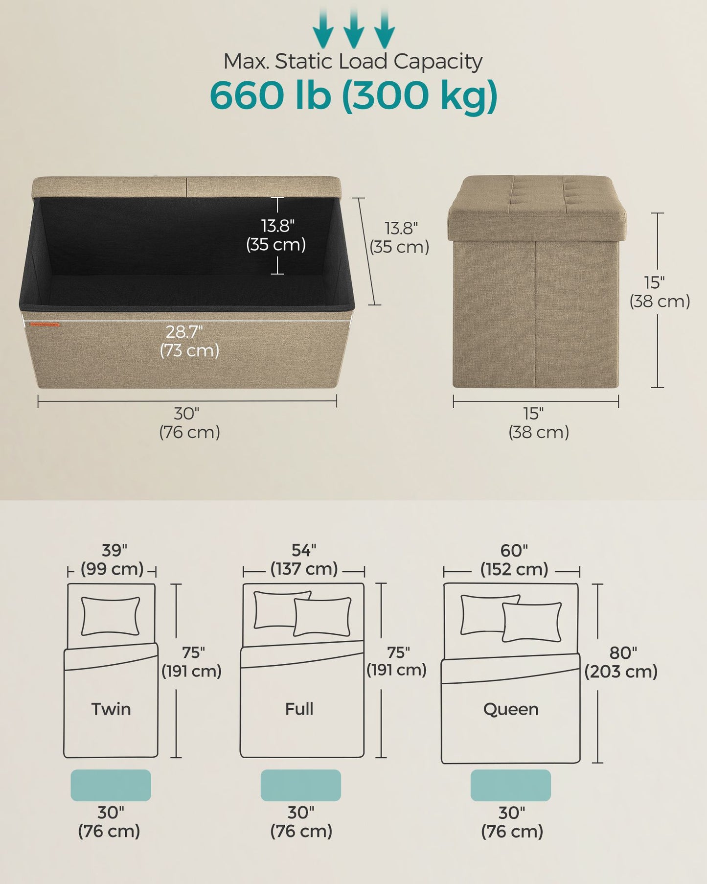 Storage Ottoman with Flipping Lid - image 21