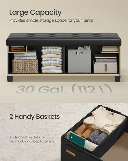 Storage Ottoman with Legs, 30 Gal. (112 L)
