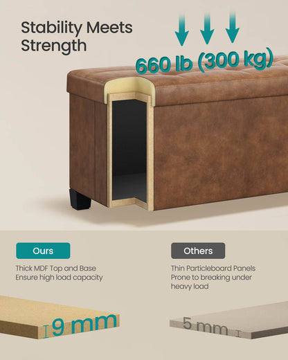 Storage Bench with Legs, 30 Gal. (112 L)
