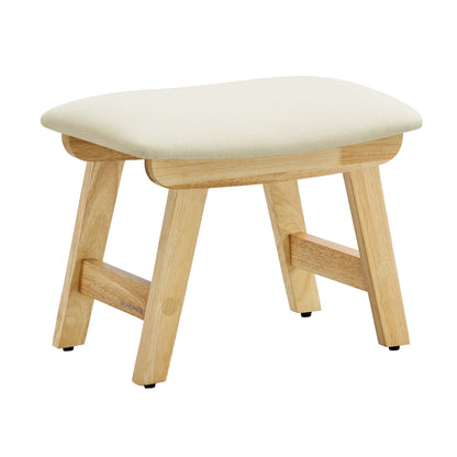 Foot Stool Ottoman, Padded, 9.8 x 15.4 x 11.8 Inches, Gray and Brown - image 24