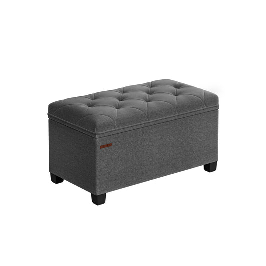 Storage Ottoman Bench with Legs, Load up to 660 lb - image 1