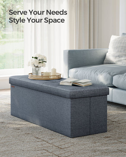 MAZIE Collection 43'' Folding Storage Ottoman Bench