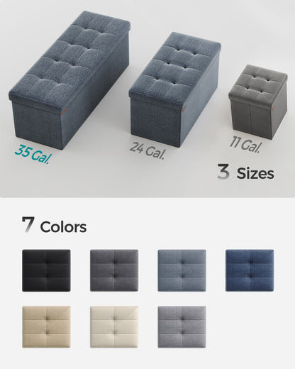 MAZIE Collection 43'' Folding Storage Ottoman Bench