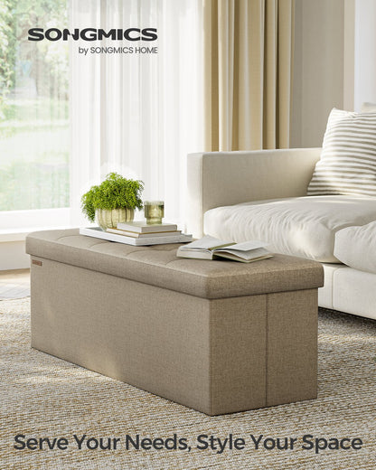 MAZIE Collection 43'' Folding Storage Ottoman Bench