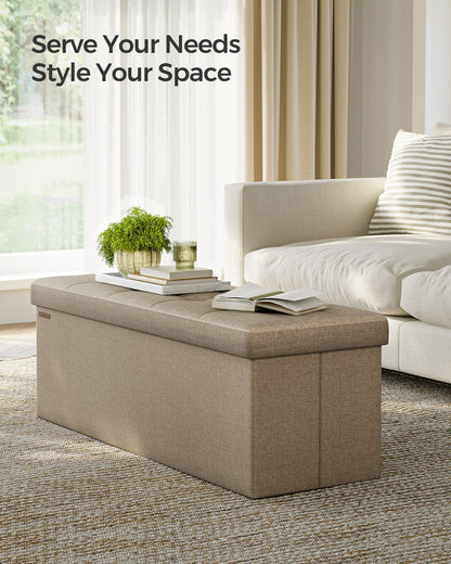MAZIE Collection 43'' Folding Storage Ottoman Bench