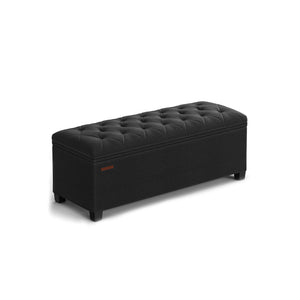 Storage Ottoman Bench with Legs, Load up to 660 lb