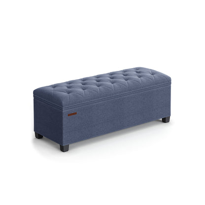 Storage Ottoman Bench with Legs, Load up to 660 lb - HWLEXTRA 