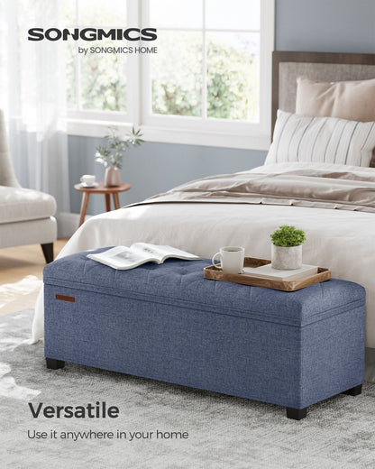 Storage Ottoman Bench with Legs, Load up to 660 lb - HWLEXTRA 