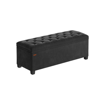 Storage Ottoman Bench, Foot Rest with Legs - HWLEXTRA 