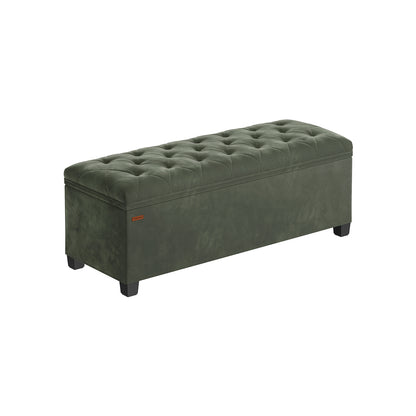 Storage Ottoman Bench, Foot Rest with Legs - HWLEXTRA 