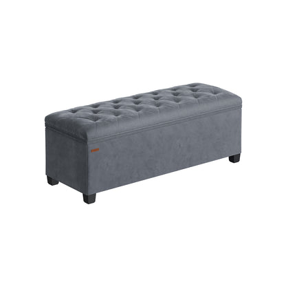 Storage Ottoman Bench, Foot Rest with Legs - HWLEXTRA 