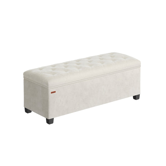 Storage Ottoman Bench, Foot Rest with Legs - HWLEXTRA 