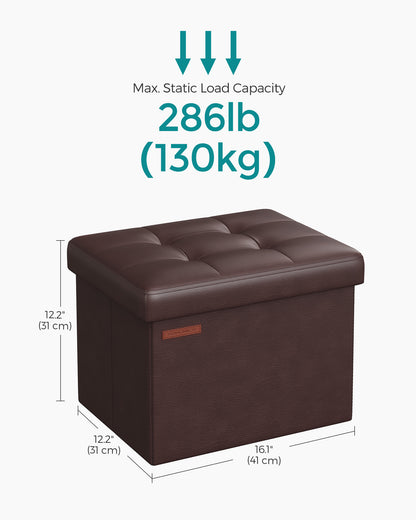 110 cm Ottoman Storage Box Dark Grey - image 37