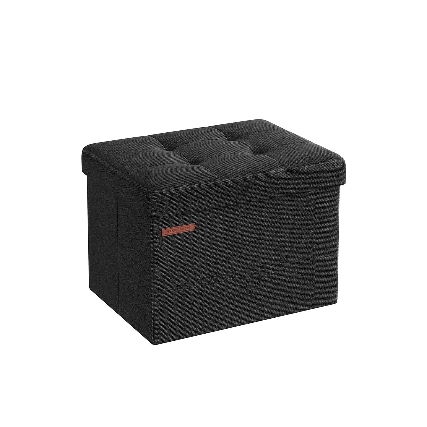 12.2 x 16.1 x 12.2 Inches Small Folding Storage Ottoman Jelly Pink - image 9