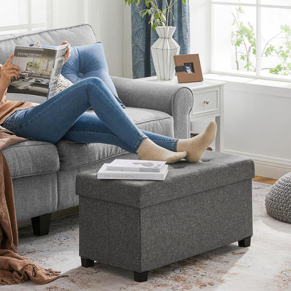 Storage Ottoman, Bedroom Bench with Storage, Foot Stool, 15 x 30 x 15.7 Inches