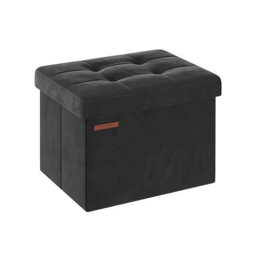 Small Ottoman Foot Rest with Storage, Load up to 286 lb - HWLEXTRA 