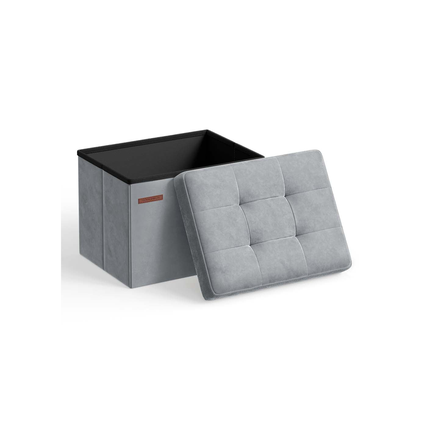Small Ottoman Foot Rest with Storage, Load up to 286 lb - HWLEXTRA 