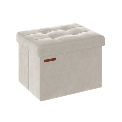 Small Ottoman Foot Rest with Storage, Load up to 286 lb - HWLEXTRA 