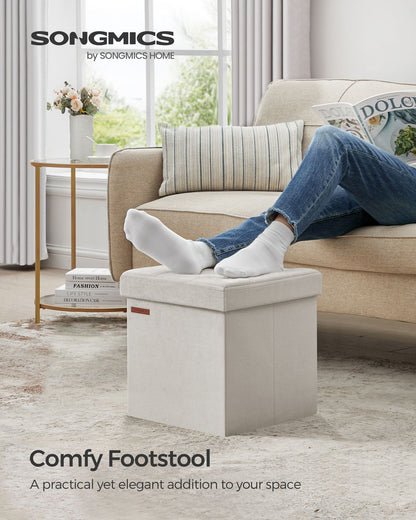 Small Ottoman Foot Rest with Storage, Load up to 660 lb