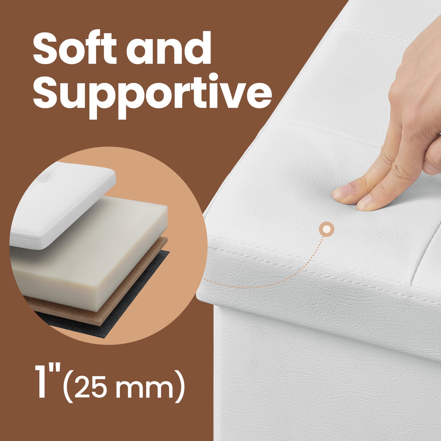 Flipping Lid Ottoman Bench - image 5