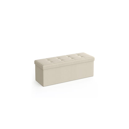 43 Inches Folding Storage Ottoman Bench - HWLEXTRA 