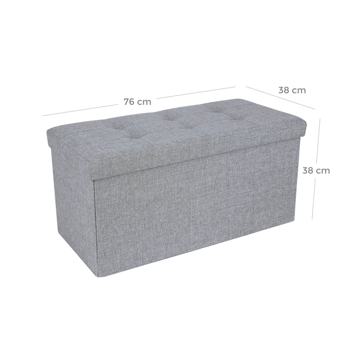 Fabric Storage Ottoman - image 6