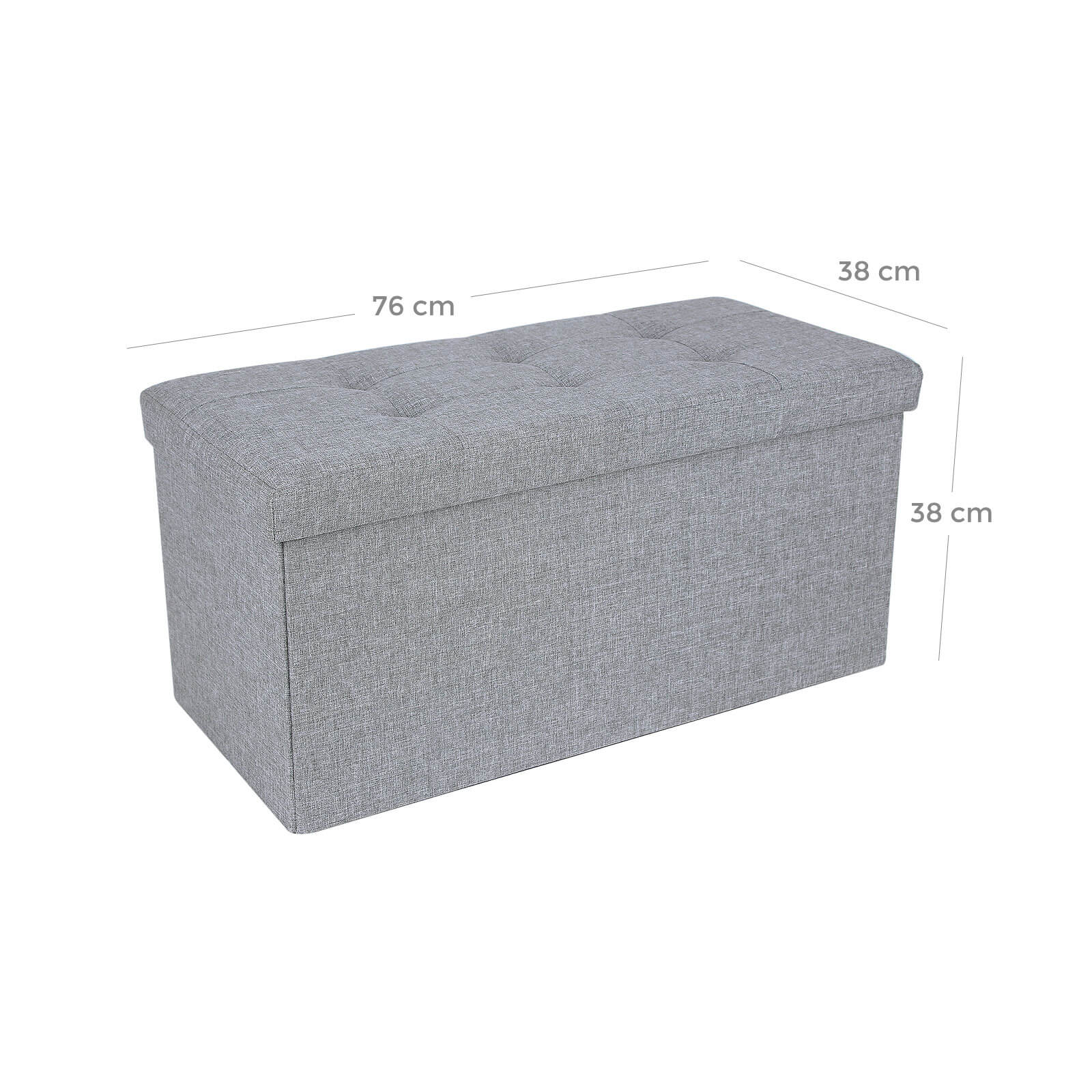 Fabric Storage Ottoman - image 6