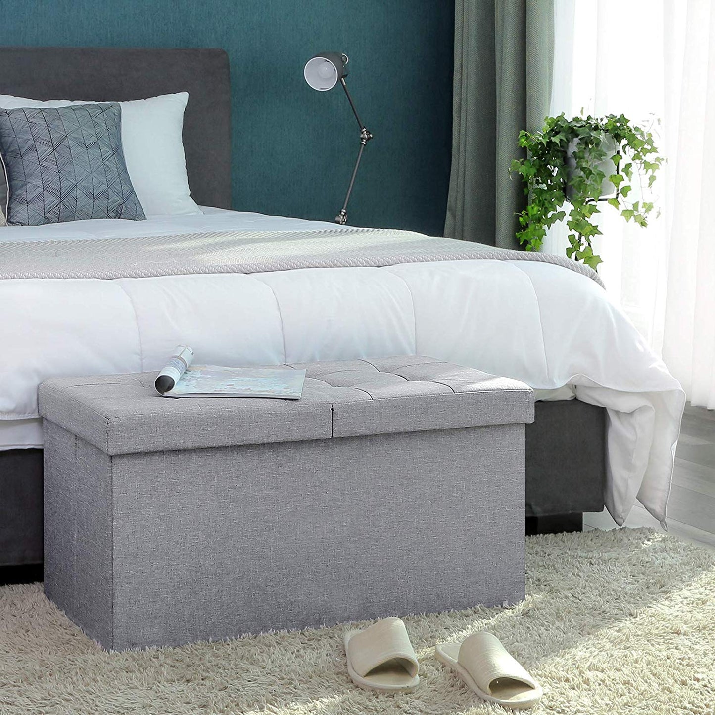 Storage Ottoman with Flipping Lid - image 4