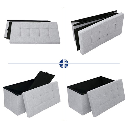 Storage Ottoman with Flipping Lid - image 6