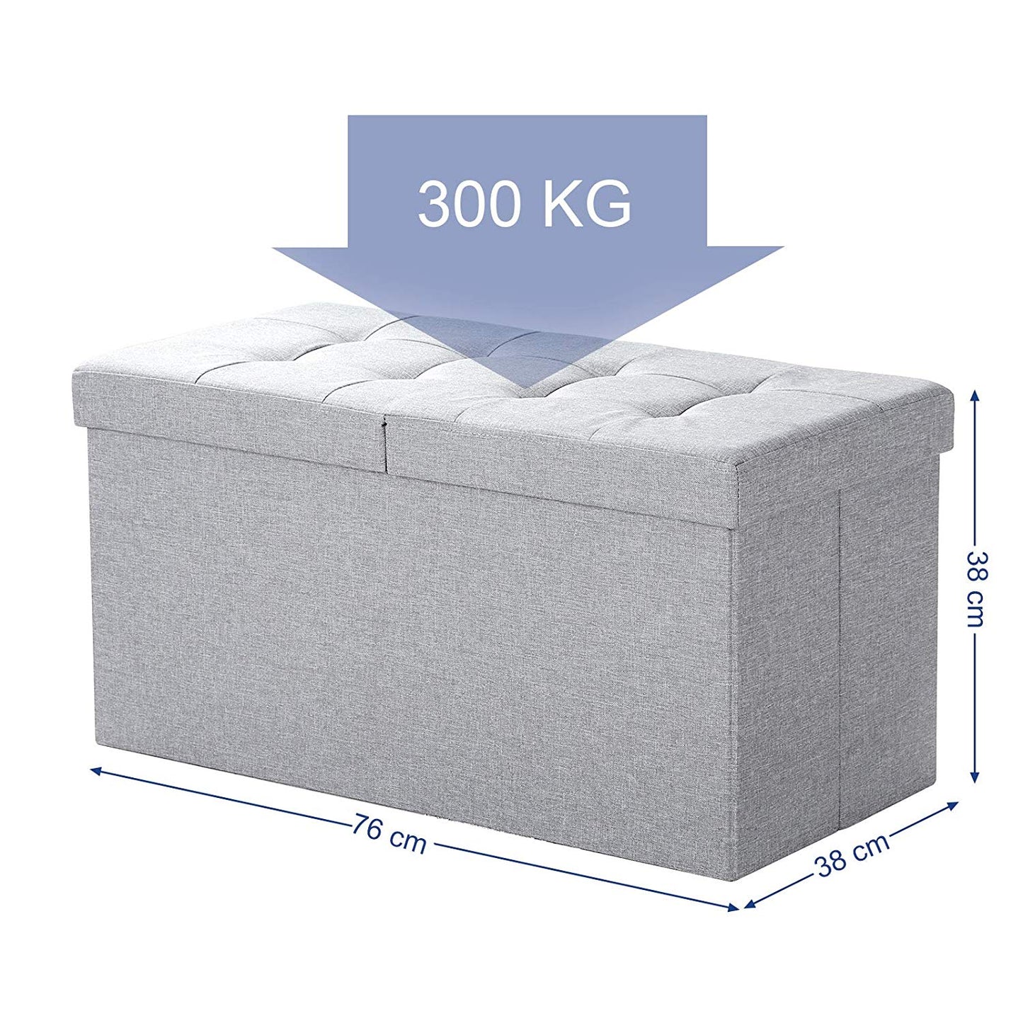 Storage Ottoman with Flipping Lid - image 8