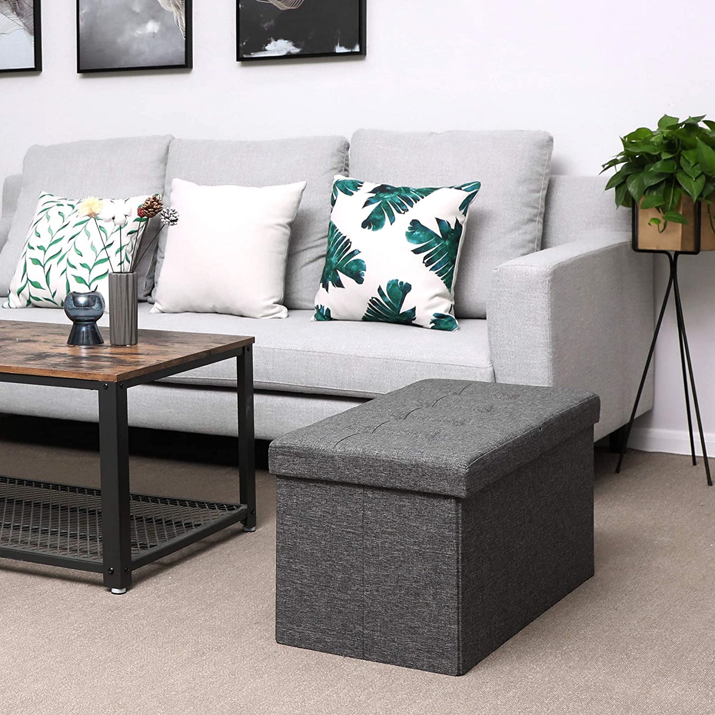 Storage Ottoman with Flipping Lid - image 13