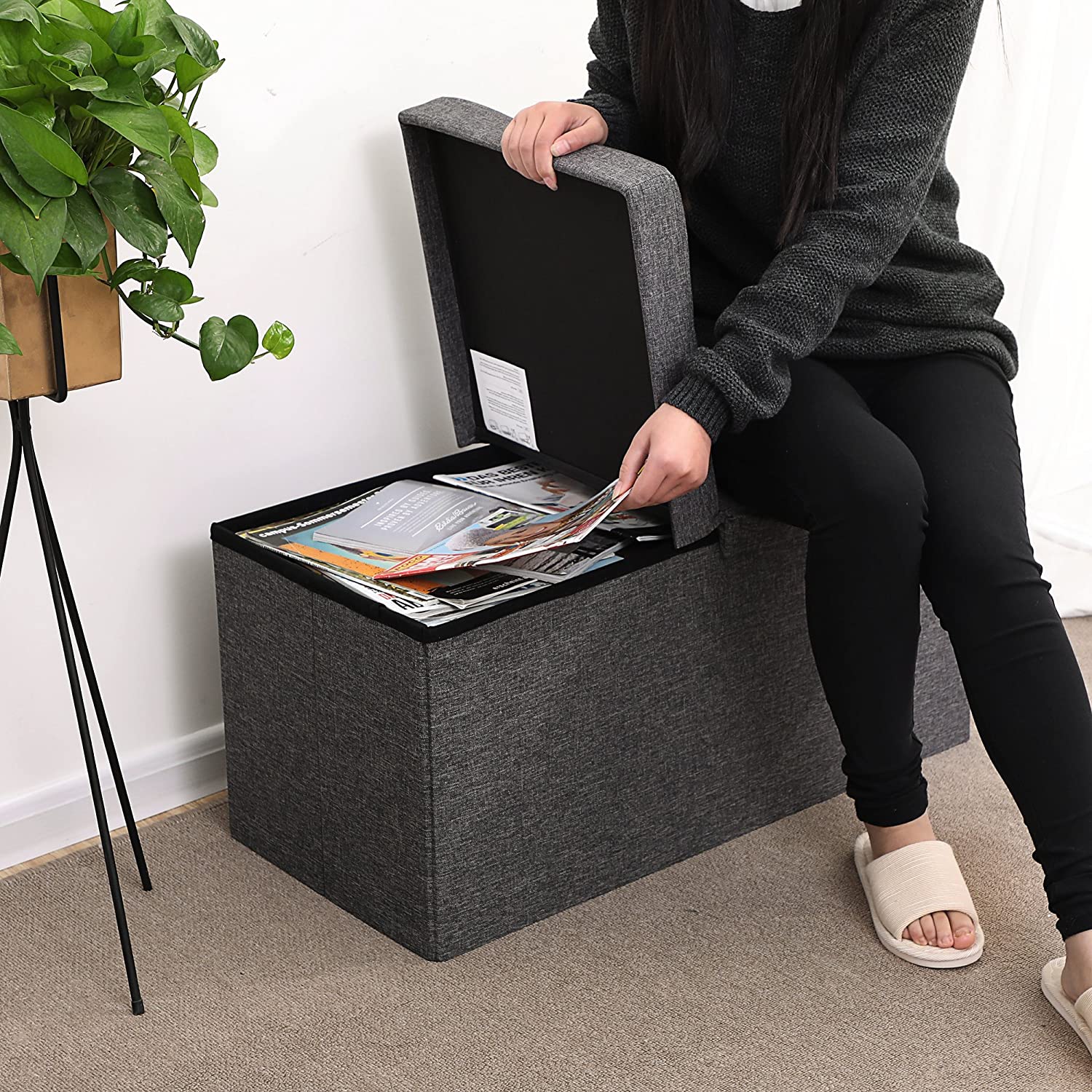 Storage Ottoman with Flipping Lid - image 14