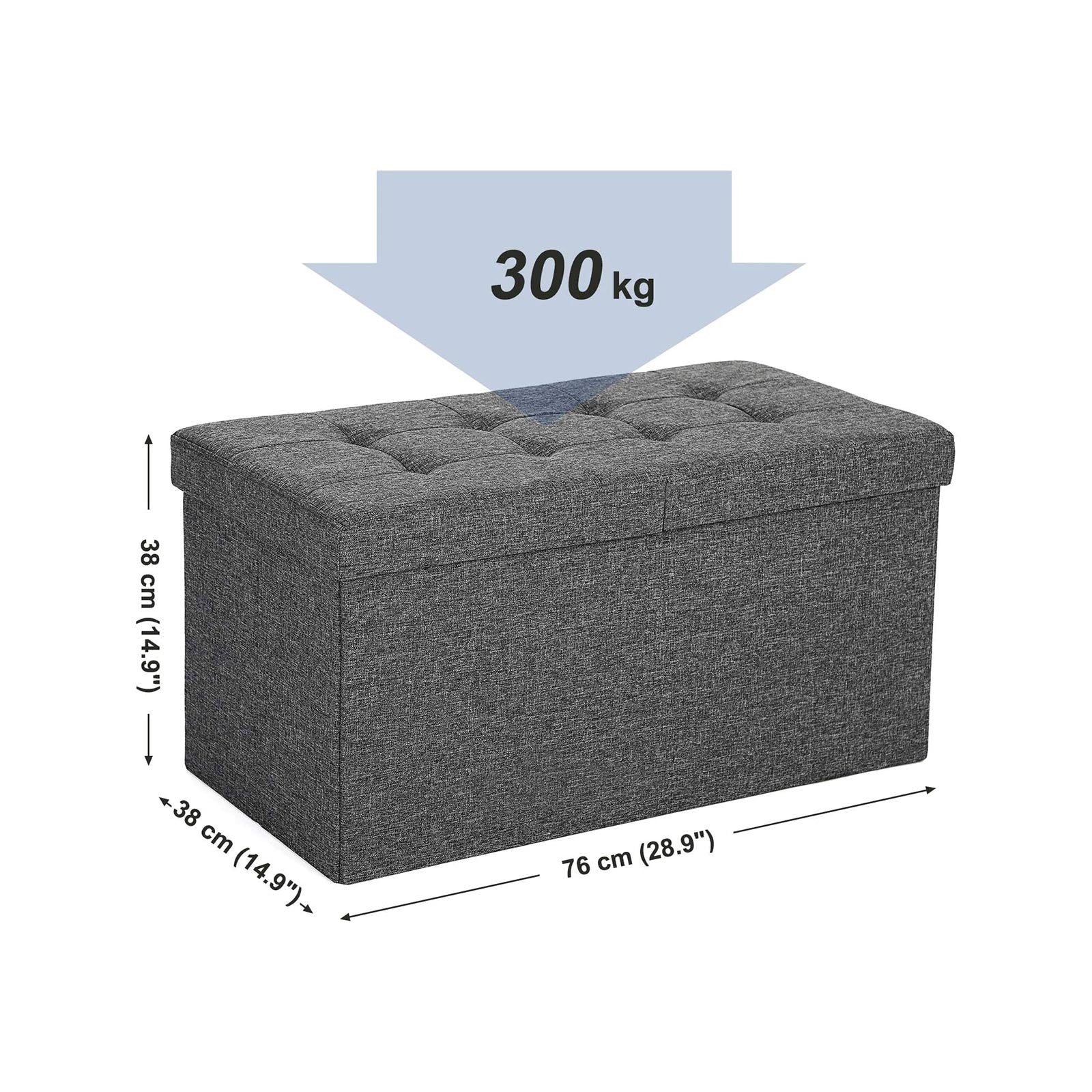 Storage Ottoman with Flipping Lid - image 15