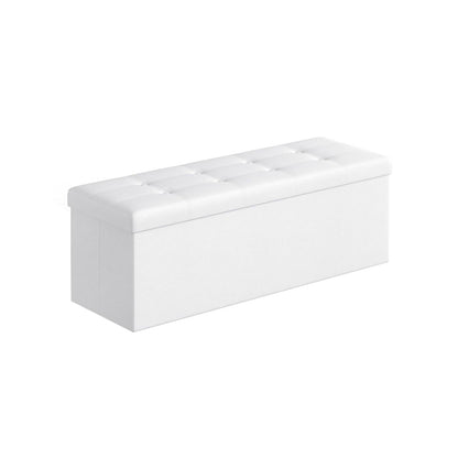 110 cm Ottoman Storage Box Dark Grey - image 39