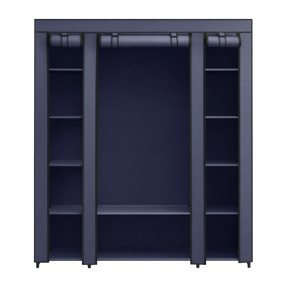 Closet Wardrobe, Portable Closet for Bedroom, Clothes Rail with Fabric Cover