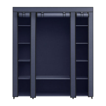 Closet Wardrobe, Portable Closet for Bedroom, Clothes Rail with Fabric Cover